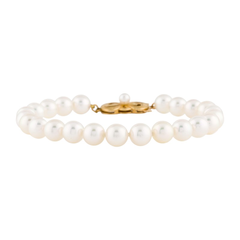 Estate Mikimoto Akoya Pearl 7 Inch bracelet